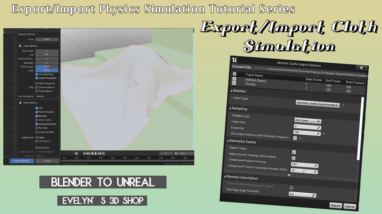 Export-Import Cloth Sim